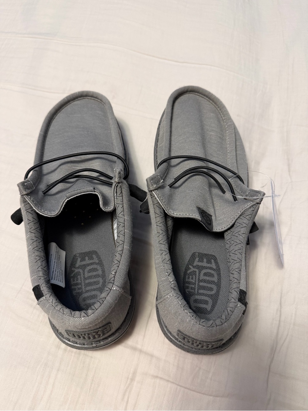 Hey Dude Men's Slip-On Loafers in Light Gray